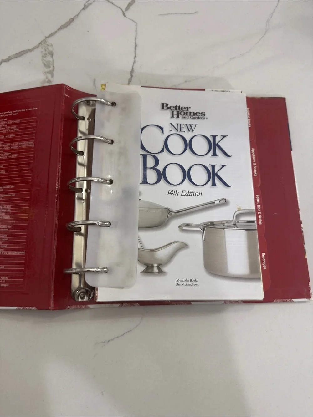 Better Homes And Gardens Cook Book - Red and Blue Cover